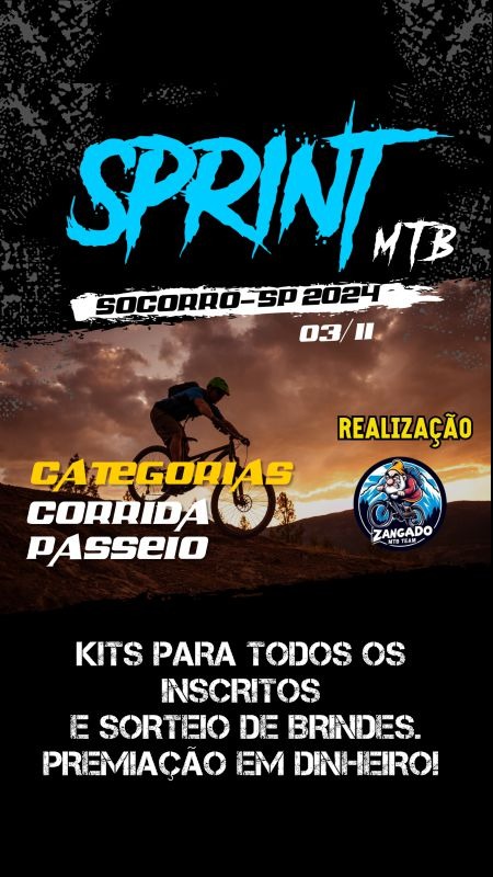 Cartaz do Sprint MTB - 2024