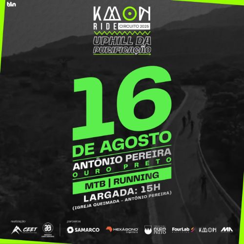 Cartaz do KMON RIDE UP HILL DA PURIFICAÇÃO
