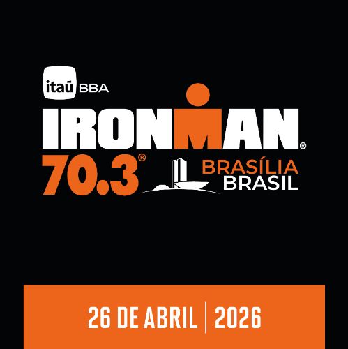 Cartaz do 2026 Itaú BBA IRONMAN 70.3 Brasília