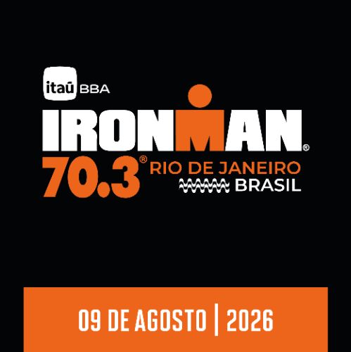 Cartaz do 2026 Itaú BBA IRONMAN 70.3 Rio de Janeiro